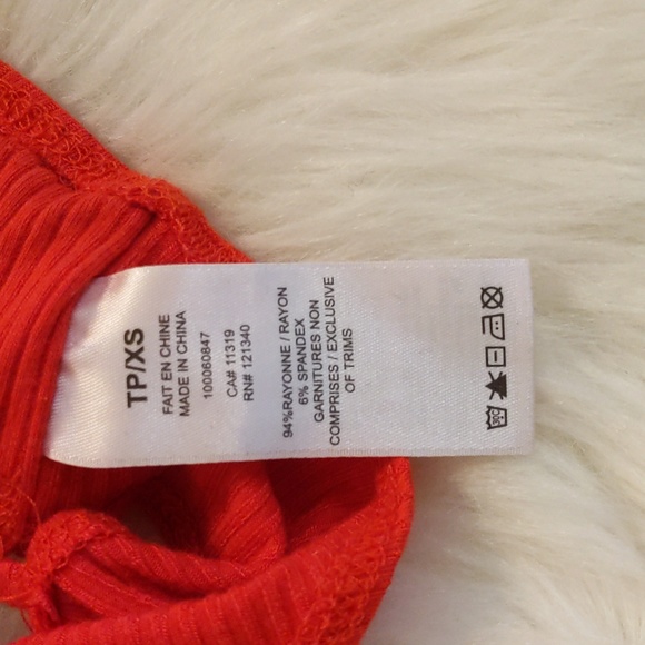 Garage red strappy back top - Picture 6 of 6